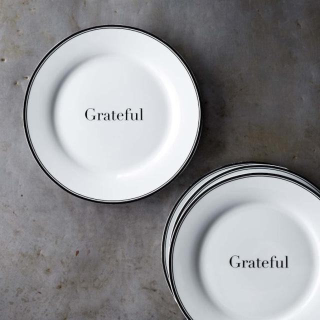 Williams-Sonoma Open Kitchen Salad Plates, Set of 4, Grateful