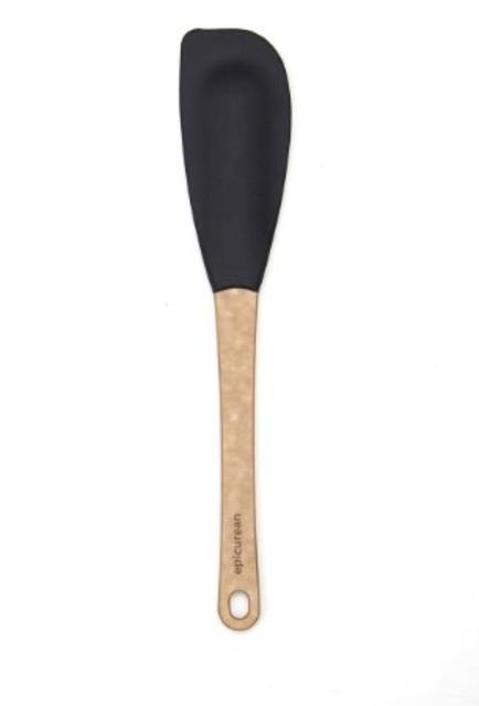 Epicurean Silicone Series Utensils, Large Spatula, Natural with Black