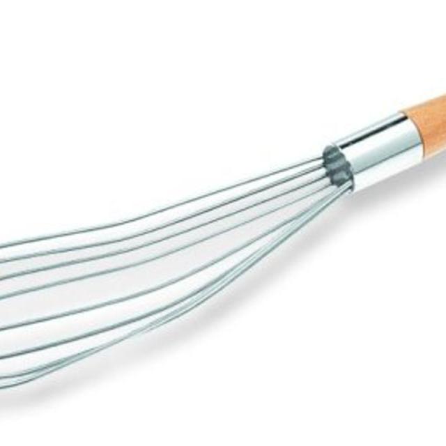 Best Manufacturers Flat Roux/Gravy Whip 12-inch Wood Handle