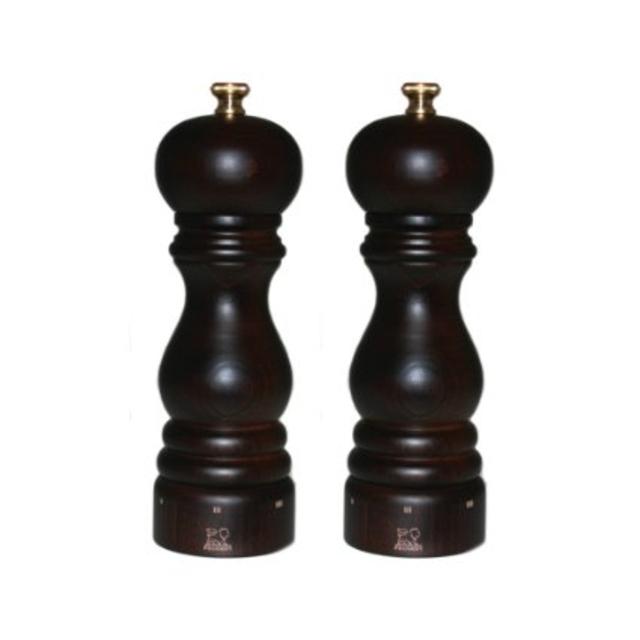 Peugeot 2/23461 Paris U'Select 7 Inch Salt and Pepper Mill Set, Chocolate