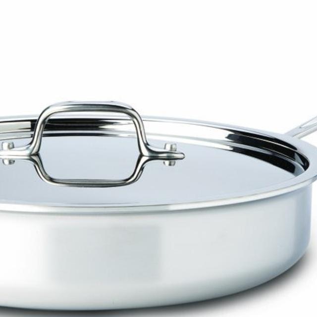 All-Clad Saute Pan with Lid / Cookware, 3-Quart, Silver