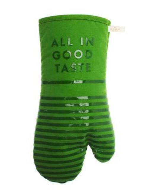 diner stripe oven mitt