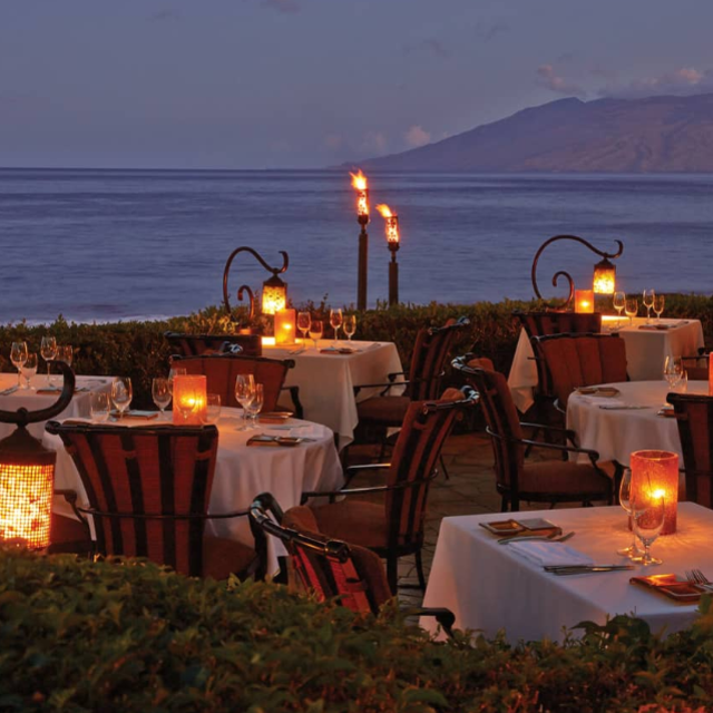 Dinner at the Four Seasons Maui