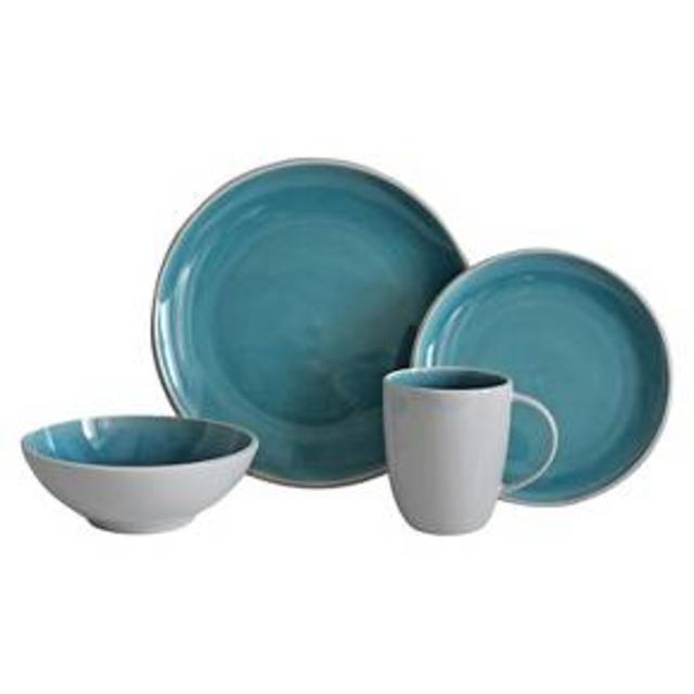 Portel Teal Dinnerware Set 16-pc. Stoneware - Threshold™