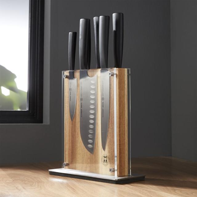Schmidt Brothers ® 7-Piece Carbon6 Knife Block Set