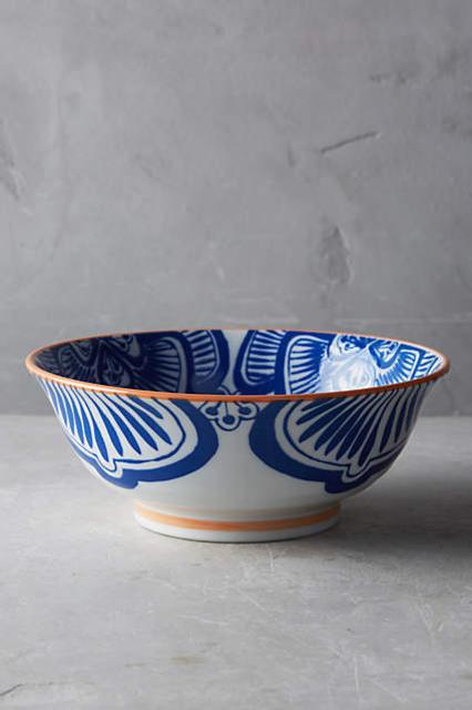 Anthropologie | Inside Out Serving Bowl