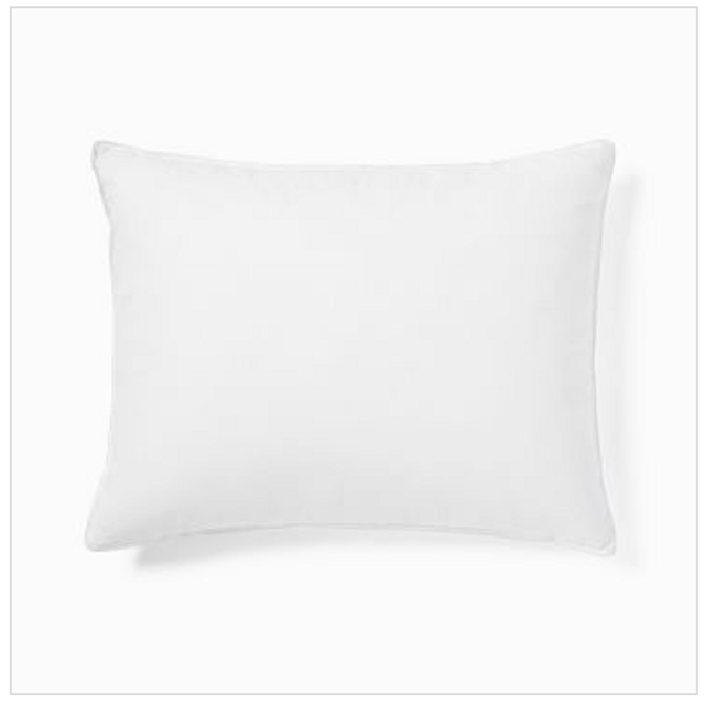 WHITE European Flax Linen Standard Shams