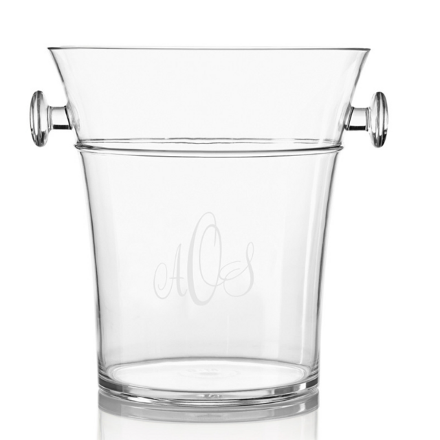 Monogram Outdoor Ice Bucket - "AOS" in Valentine Pro Med Style 713