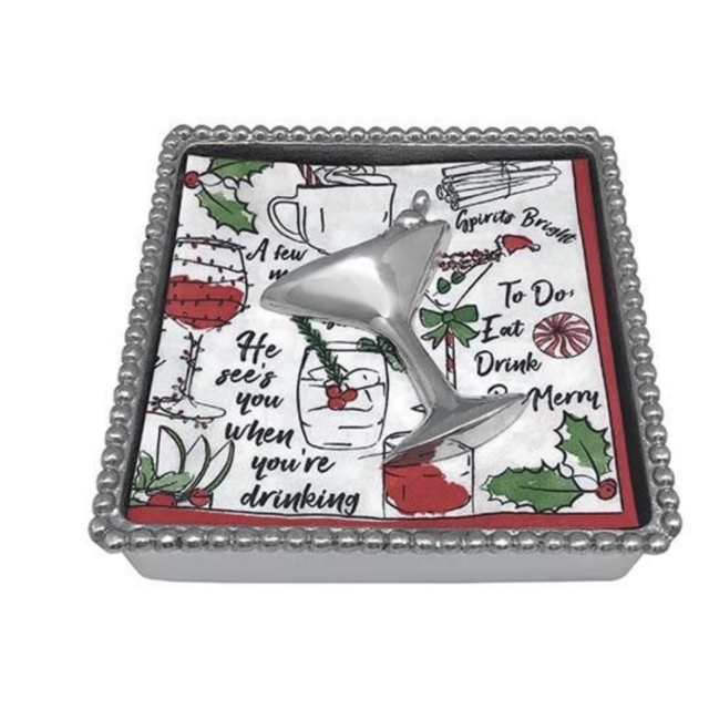 Cocktail Beaded Napkin Box