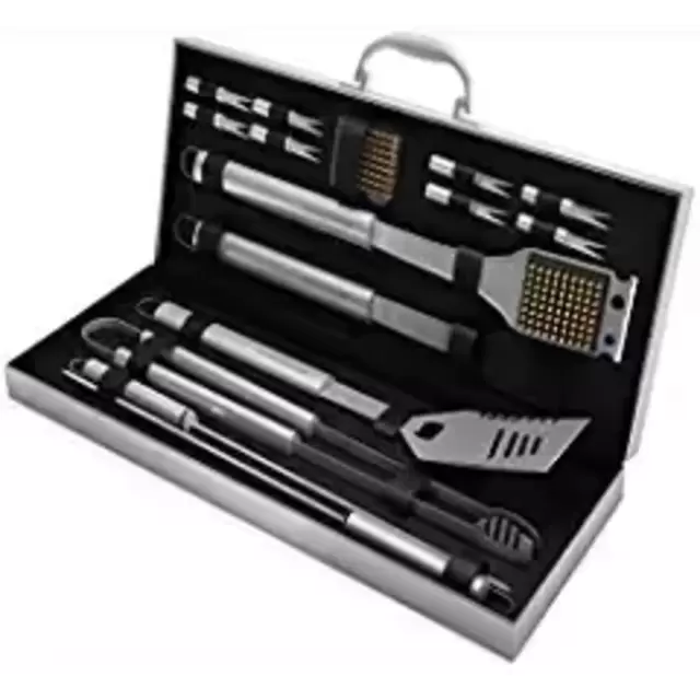 Home-Complete BBQ Grill Tool Set- 16 Piece