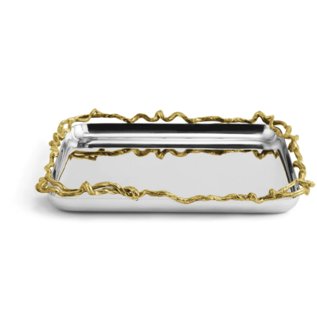Michael Aram Wisteria Gold Square Plate 123317