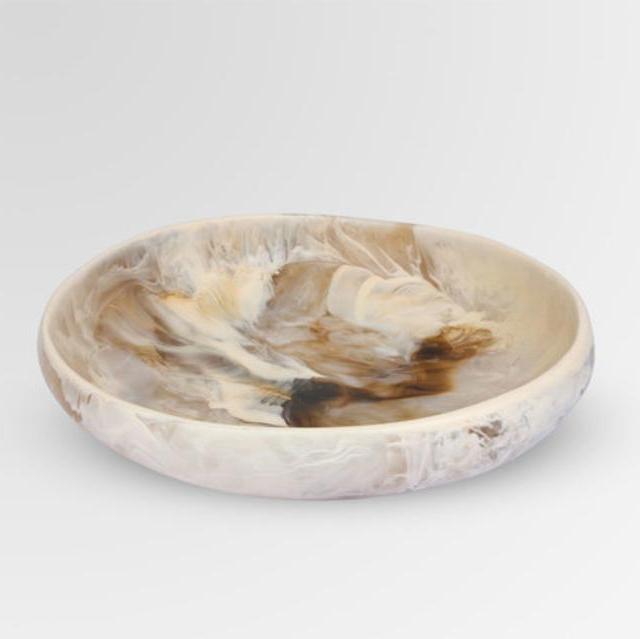 Medium Resin Earth Bowl - Light Horn