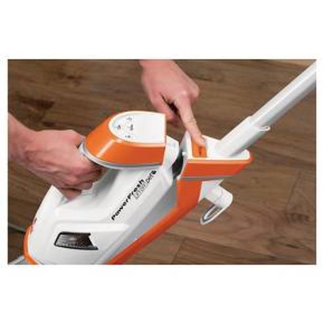 Product description page - BISSELL® PowerFresh® Lift Off® Pet Steam Mop-Brite White/Samba Orange