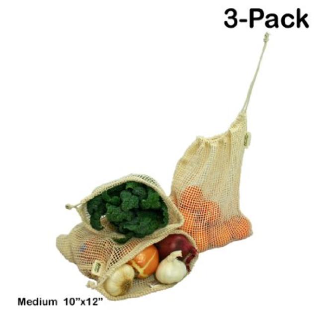 Simple Ecology Organic Cotton Mesh Produce Bag - Medium (3 Pack)