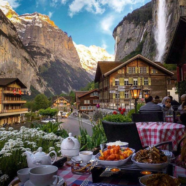 Romantic Dinner in Switzerland