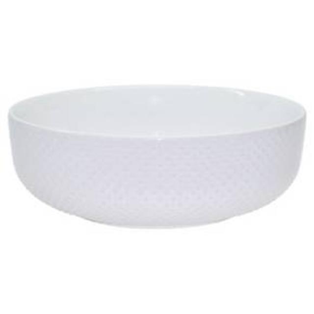 Product description page - 12in Porcelain Beaded Serving Bowl White - Threshold™