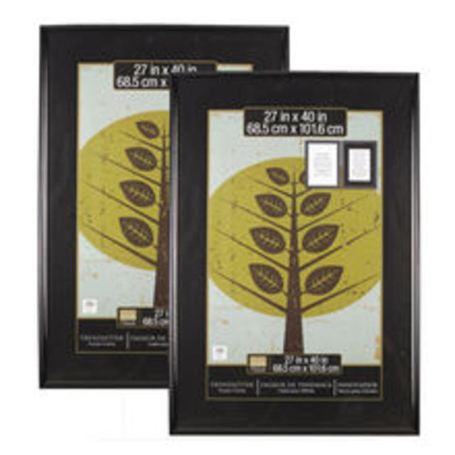 2-Pack Studio Decor® Trendsetter™ Poster Frame, Black 27" X 40"