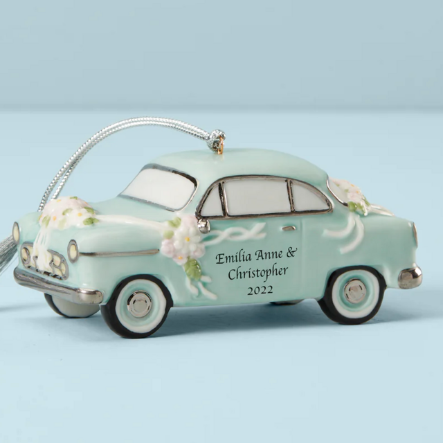 Just Married Vintage Car Ornament – Lenox