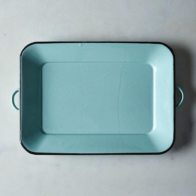 Seafoam Enamel Tray