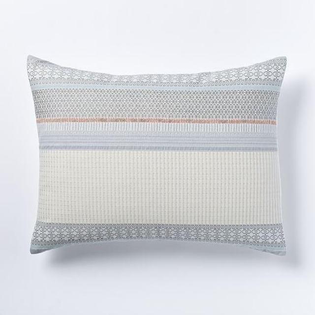 Organic Nordic Stripe Jacquard Pillow Shams