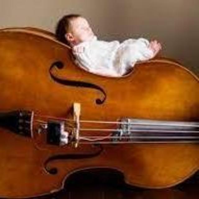 Newborn's First Upright Bass
