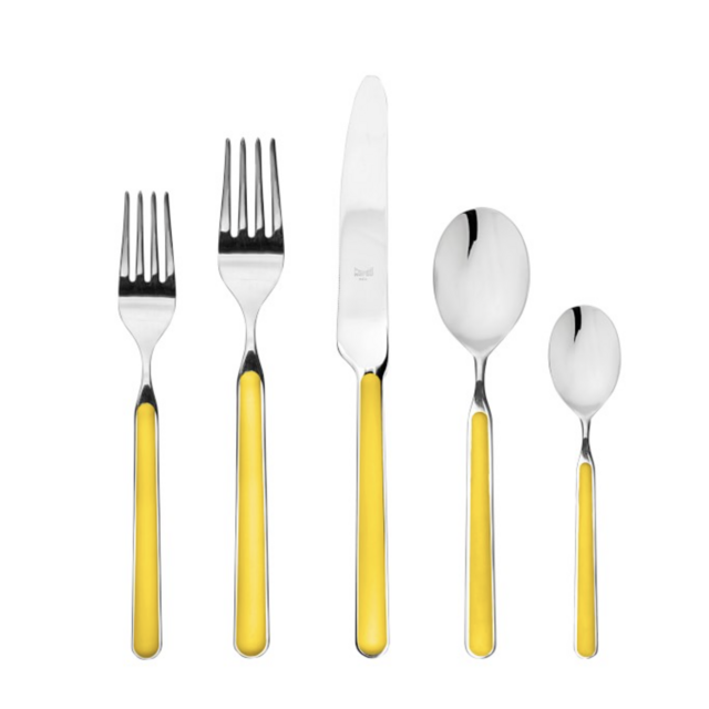 Mepra Fantasia 8-person flatware set Yellow (Giallo - G6)