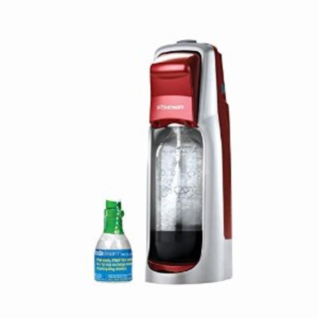 SodaStream Fountain Jet Home Soda Maker Starter Kit, Cherry Red