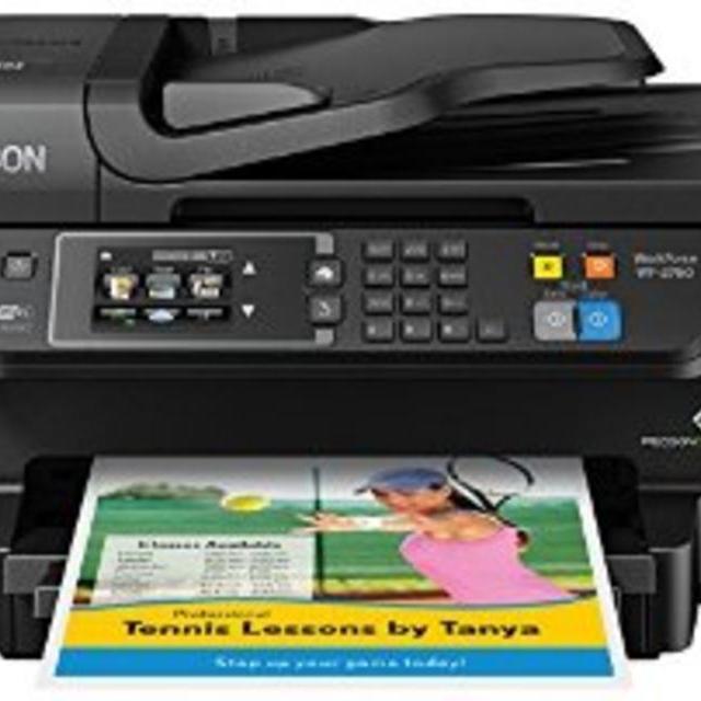 Epson WF-2760 All-in-One Wireless Color Printer with Scanner, Copier, Fax, Ethernet, Wi-Fi Direct & NFC