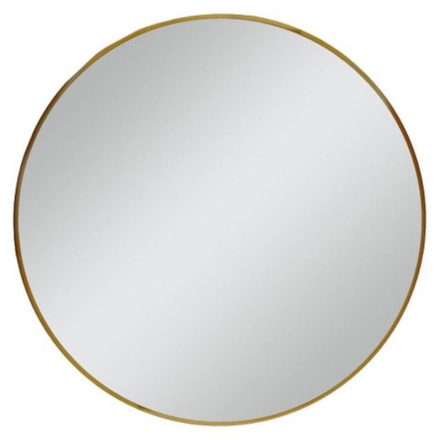 Round Mirror Brass 28" -Threshold™
