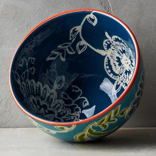 Bellina Blooms Bowl - Turquoise