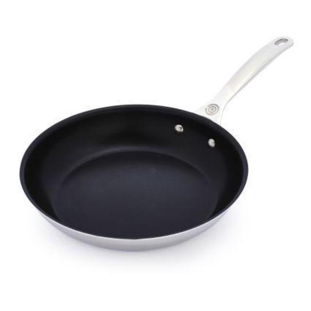 Le Creuset Stainless-Steel Nonstick Fry Pan, 10 in