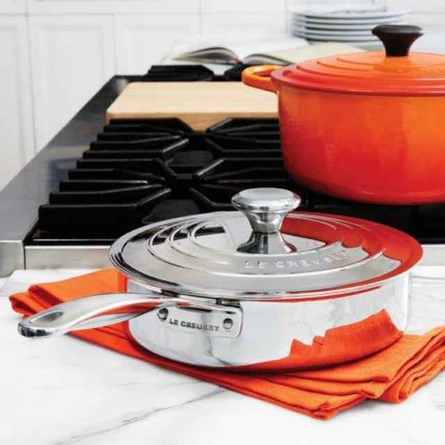 Le Creuset Stainless-Steel Sauté Pan, 4.5 qt