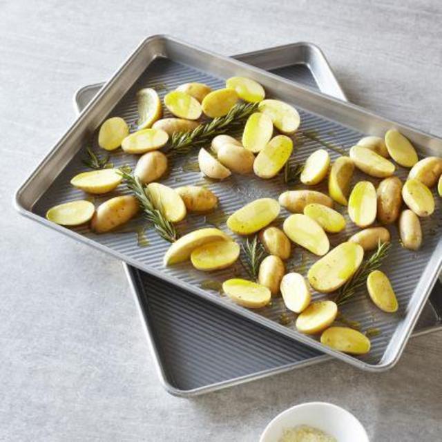 Sur La Table Platinum Professional Half Sheet Pans, Set of 2