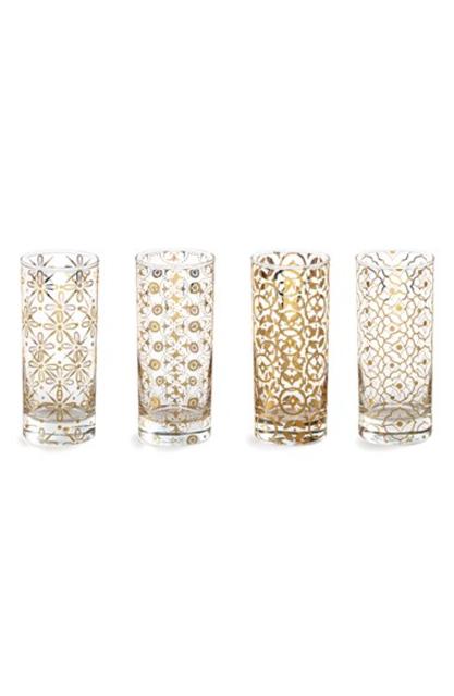 'Kashmir' Highball Glasses (Set of 4)