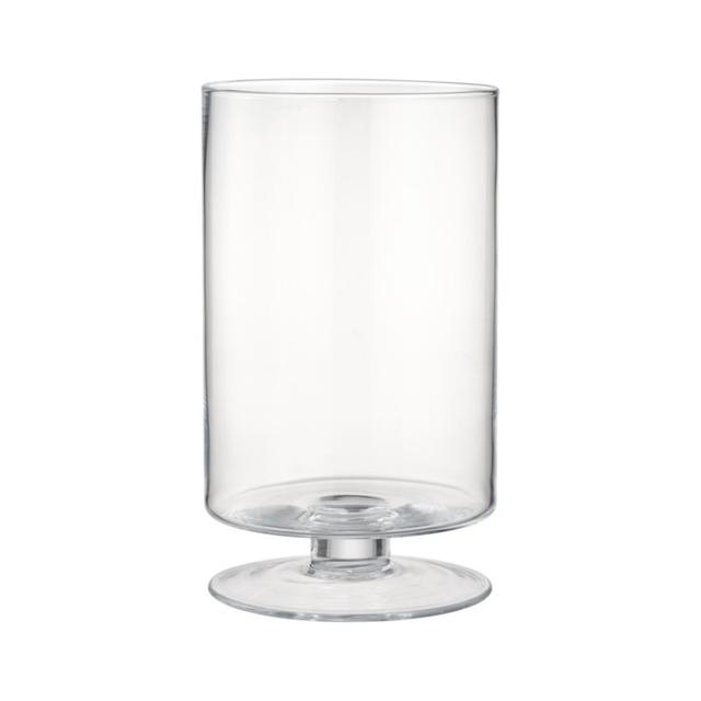 London Wide Tall Glass Hurricane Candle Holder