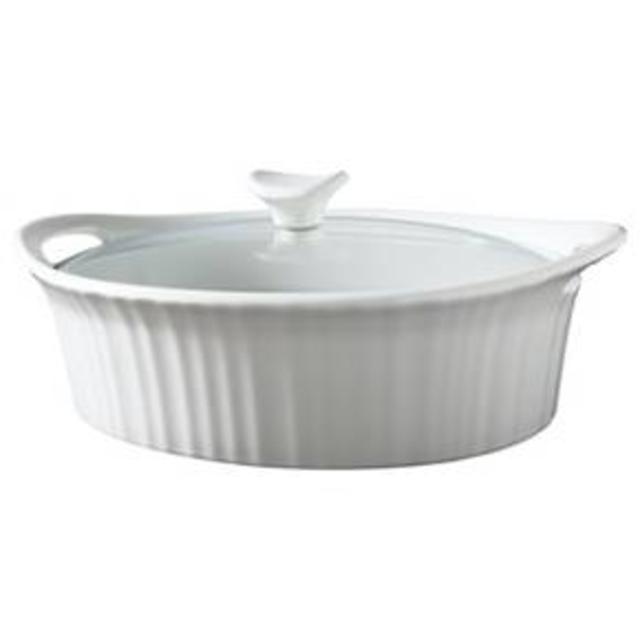 CorningWare 2 1/2 Quart Ceramic Casserole - White