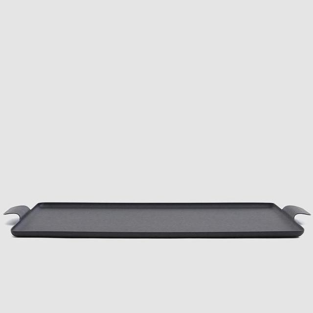 Kaymet 16.5" Pressed Serving Tray in Black