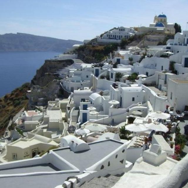 Scenic Moped ride on Santorini