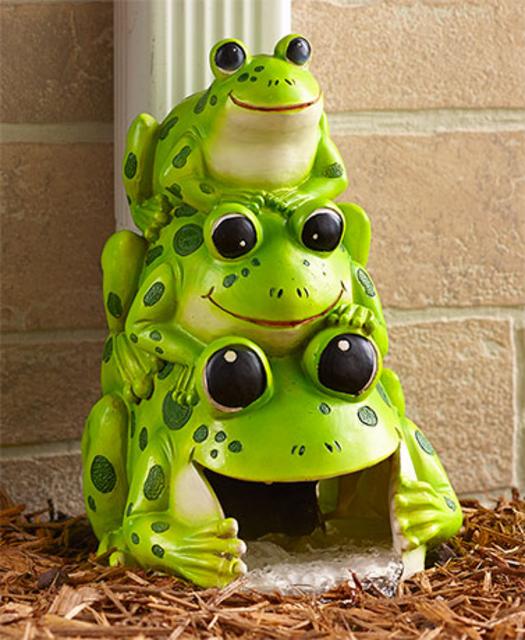 Silly Stacked Critter Downspouts