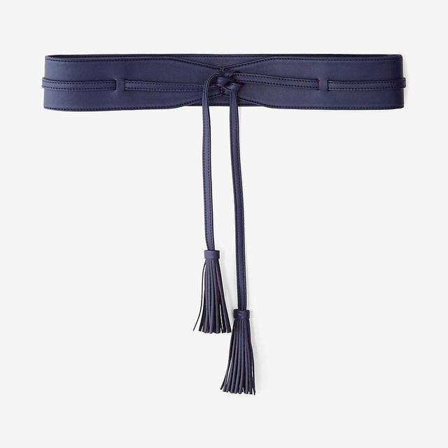 tie front tassel obi belt