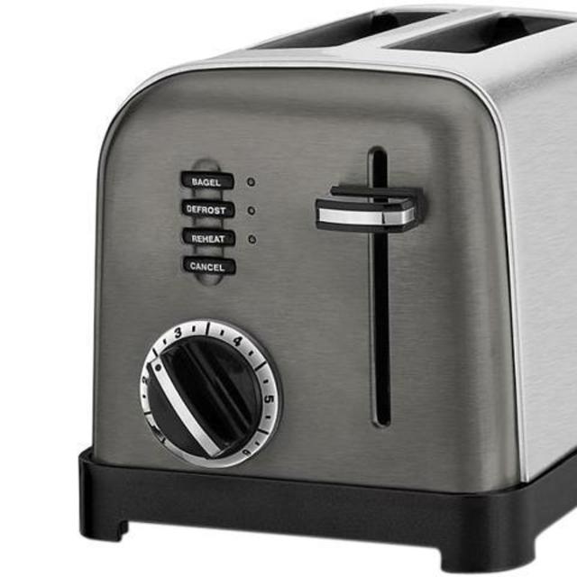 Cuisinart 2-Slice Classic Metal Toaster - Black Stainless