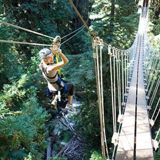 Couple's Zip Lining On Our Honeymoon