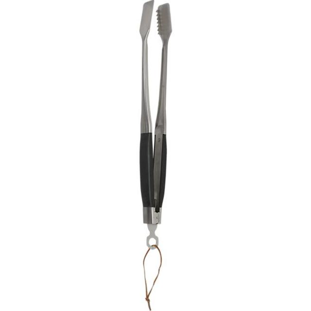 Wood-Handled Grill Locking Tongs