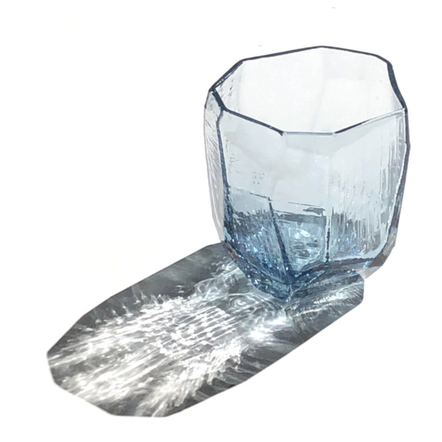 Steel Blue colored Crystal Cup — Vitreluxe