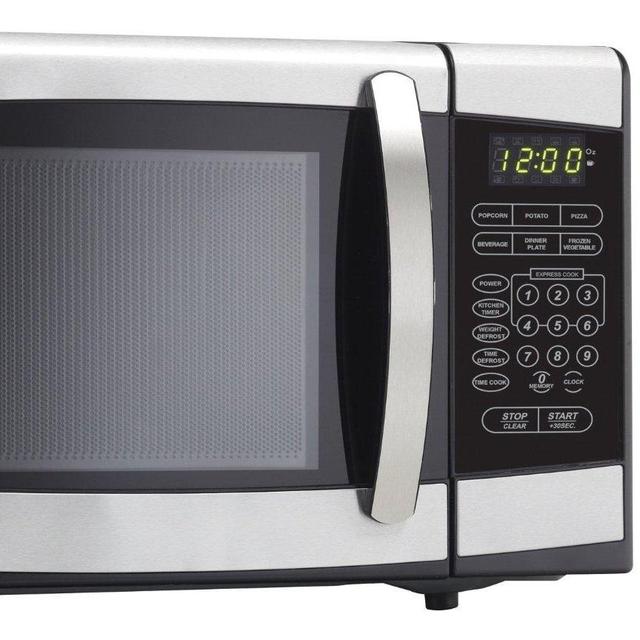Danby Designer 0.7 cu.ft. Countertop Microwave, Black/Stainless Steel
