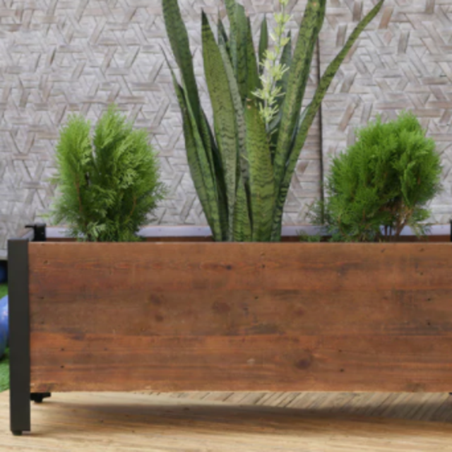 Rectangular Urban Garden Wooden Planter Box