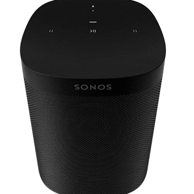 Sonos One (Gen 2) - Voice Controlled Smart Speaker with Amazon Alexa Built-in - Black