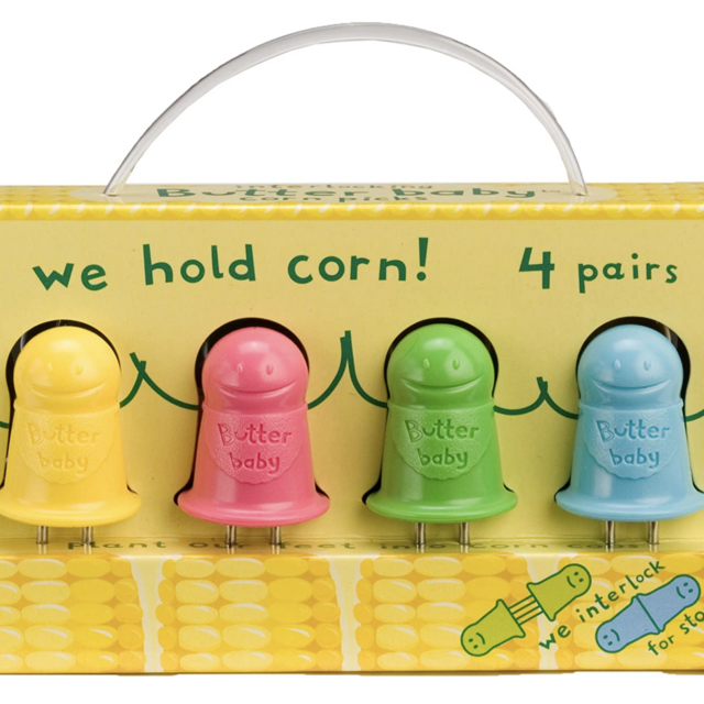 Talisman Designs Butter Baby Interlocking Stainless Steel Corn Picks