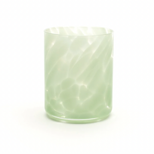 SAGE Saban Glass Hand-Blown Fritsy Tumbler Glass, Set of 4