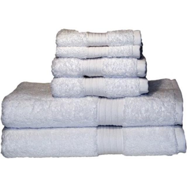 (Dark blue) Egyptian Majestic Oversized Heavy Weight Egyptian Cotton 6pc Towel Set